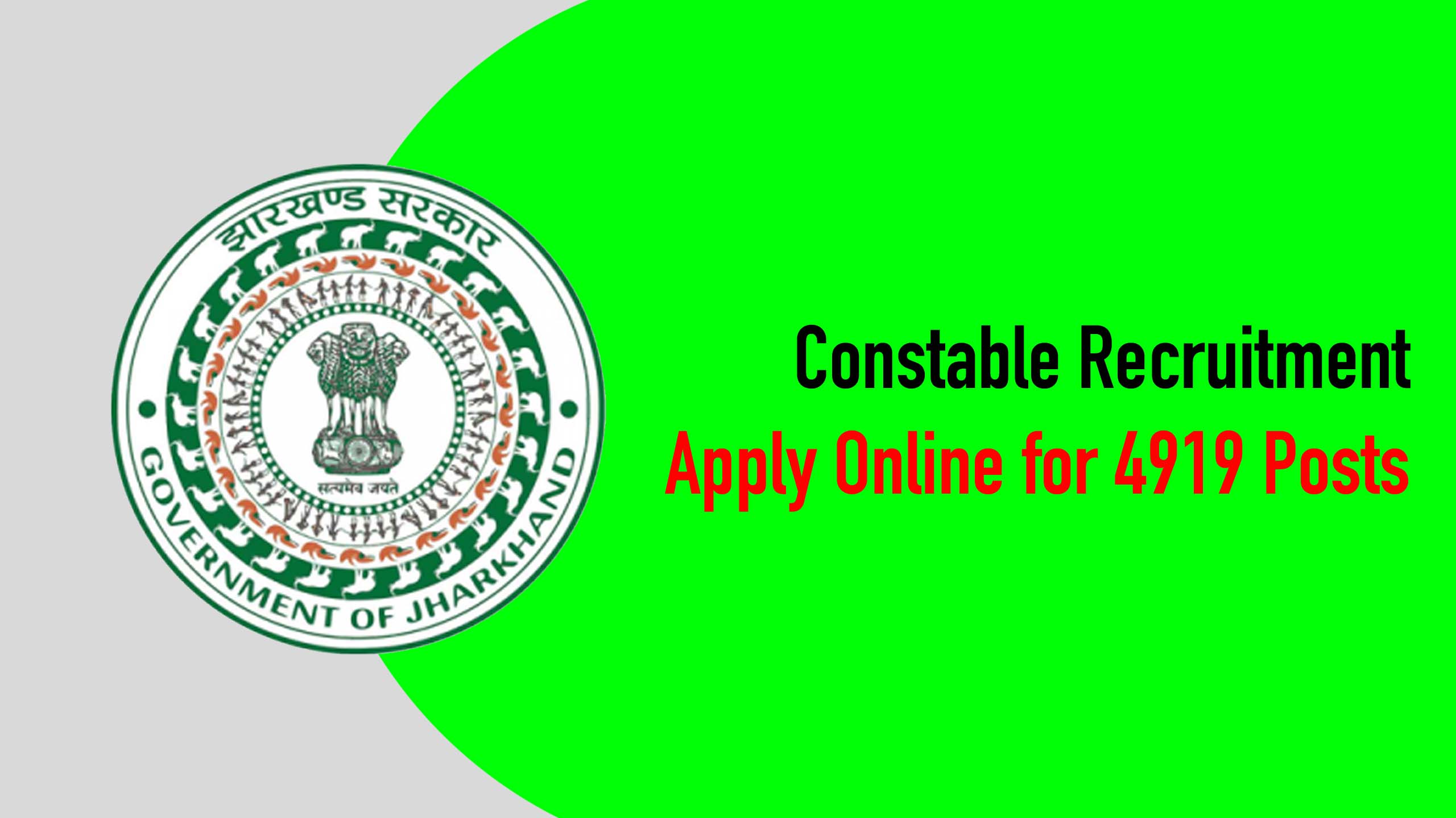 JSSC Constable Recruitment Notification 2024 | Apply Online for 4919 Posts