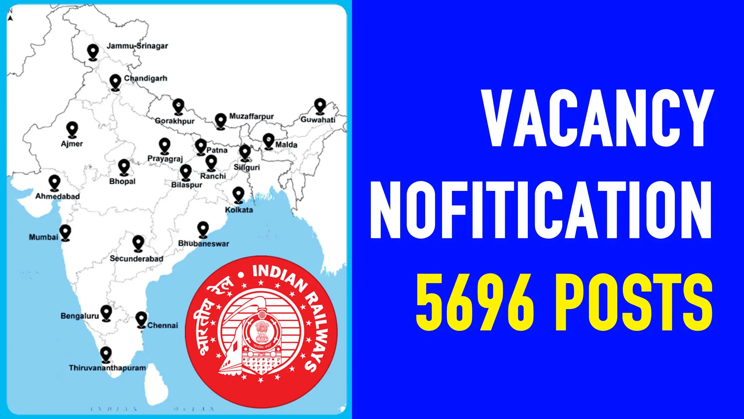 Railway Recruitment Board RRB Vacancy Notification 2024, Apply Online for Post 5696