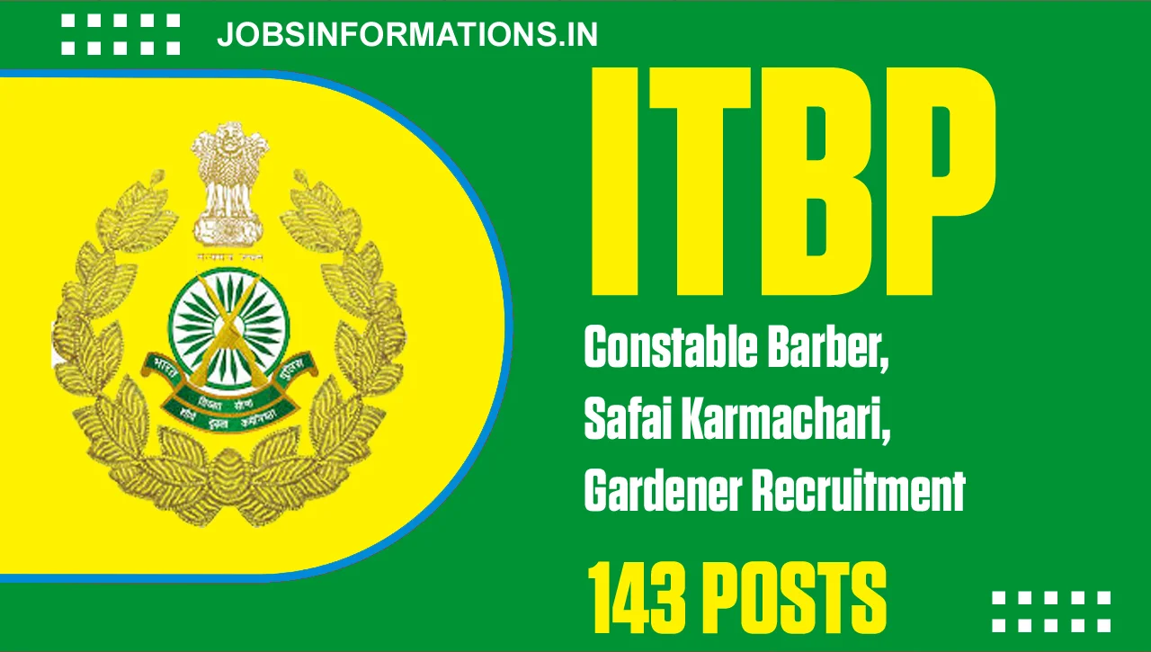 ITBP Constable Grade 4 Recruitment 2024, Apply Online for 143 Posts