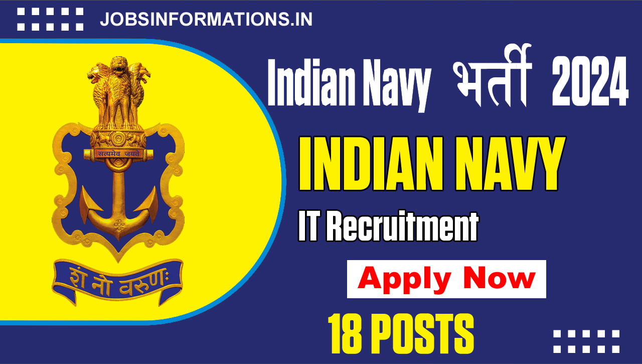 Indian Navy Executive Vacancy Notice 2024, Apply Online for 18 Posts