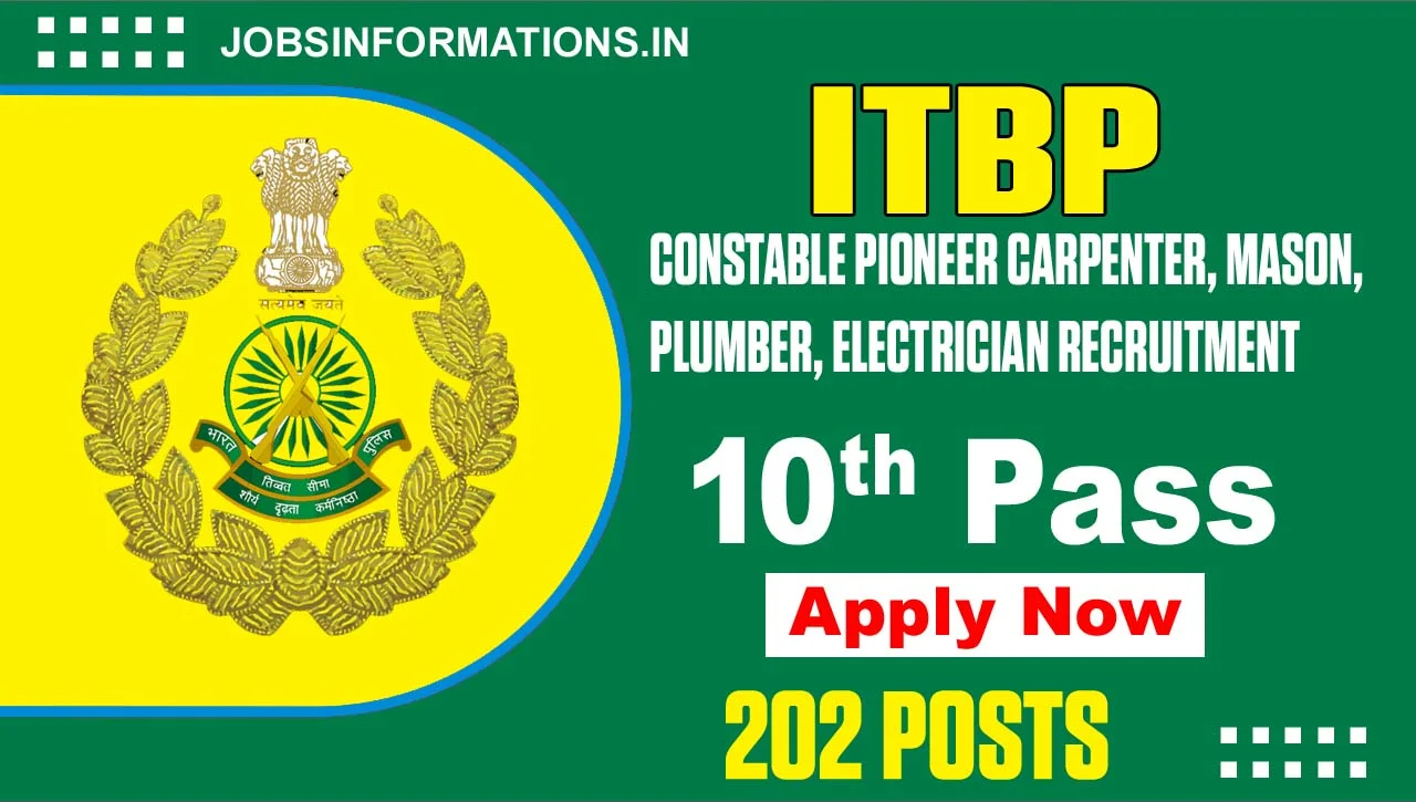 ITBP Constable Electrician Recruitment 2024, Apply Online for 202 Posts