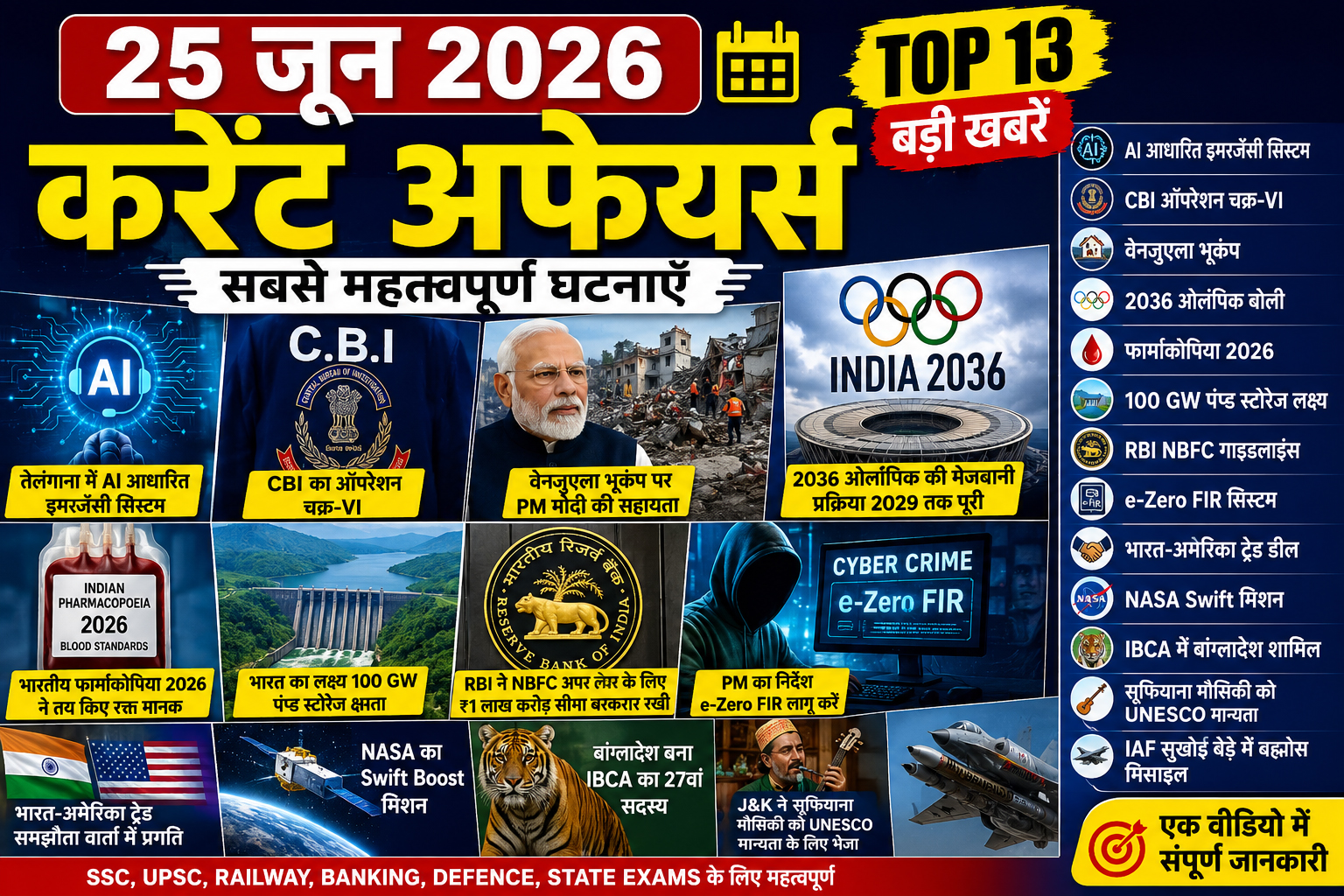 Operation Chakra-VI, Venezuela Earthquake, NASA Mission | Current Affairs 2026