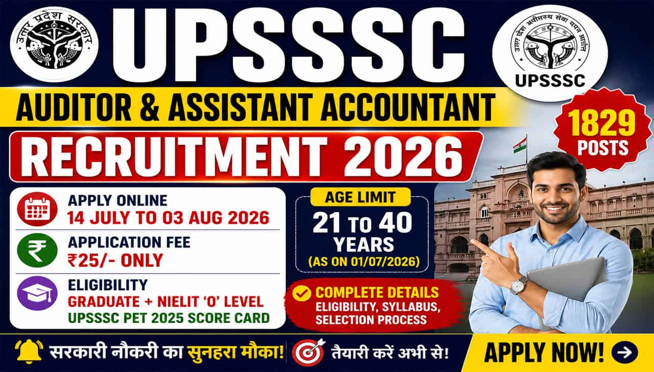 UPSSSC Auditor Recruitment 2026