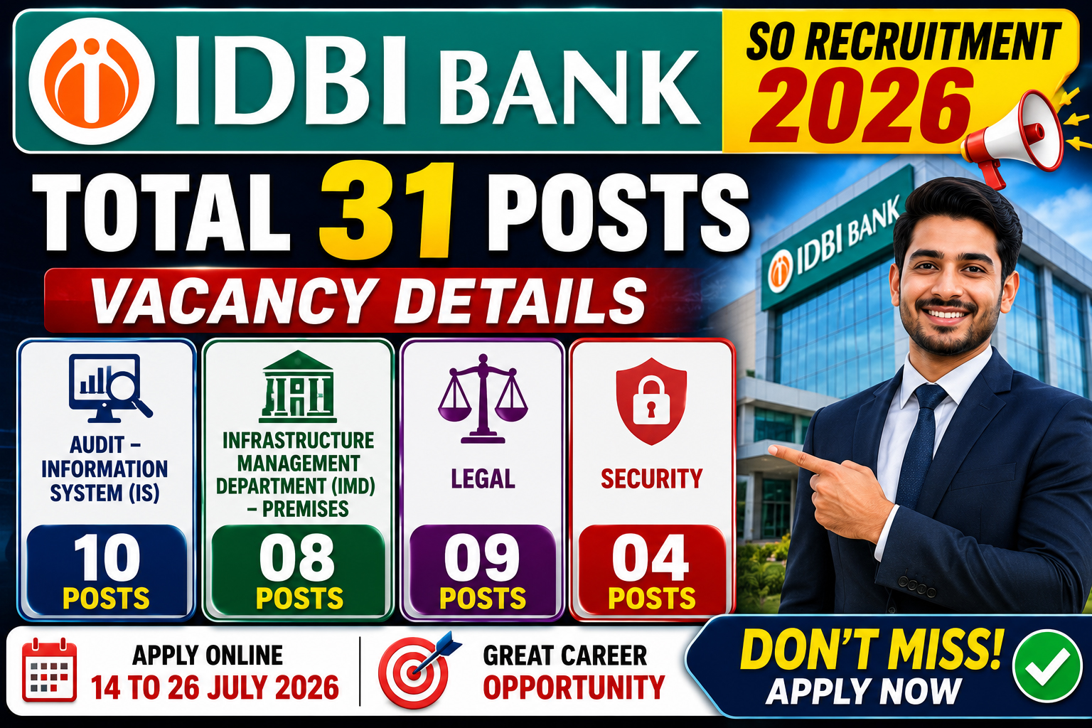 IDBI Bank SO Recruitment 2026